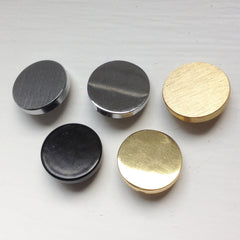 Herens Riveted Black Leather Door Pull