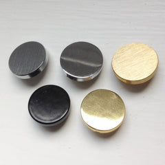 Lourdais Folded Black Leather Door Pull